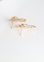 Load image into Gallery viewer, Gold Tone Knot Bow Mini Stud Earrings