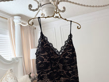 Load image into Gallery viewer, Black Lace Dress with Spaghetii Straps