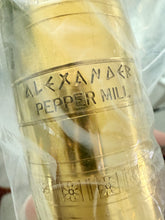 Load image into Gallery viewer, Alexander Brass Salt & Pepper Mill