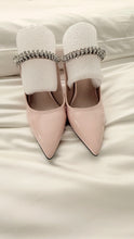Load image into Gallery viewer, Rhinestone Mules Heels