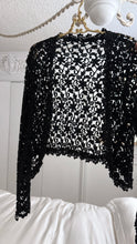Load image into Gallery viewer, Vintage Crystal Crochet Jacket