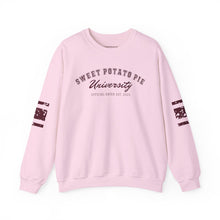 Load image into Gallery viewer, Fall pink sweatshirts for women Sweet potato pie funny sweatshirts . Classy women's holiday sweatshirt 2025