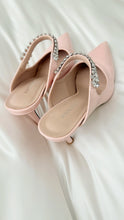 Load image into Gallery viewer, Rhinestone Mules Heels

