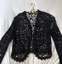 Load image into Gallery viewer, Vintage Crystal Crochet Jacket
