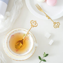 Load image into Gallery viewer, Gold Royalty Spoon &amp; Fork
